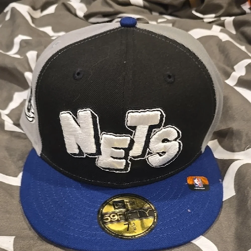New Era Blue and Black 59FIFTY Cap Nets NBA Basketball Fitted